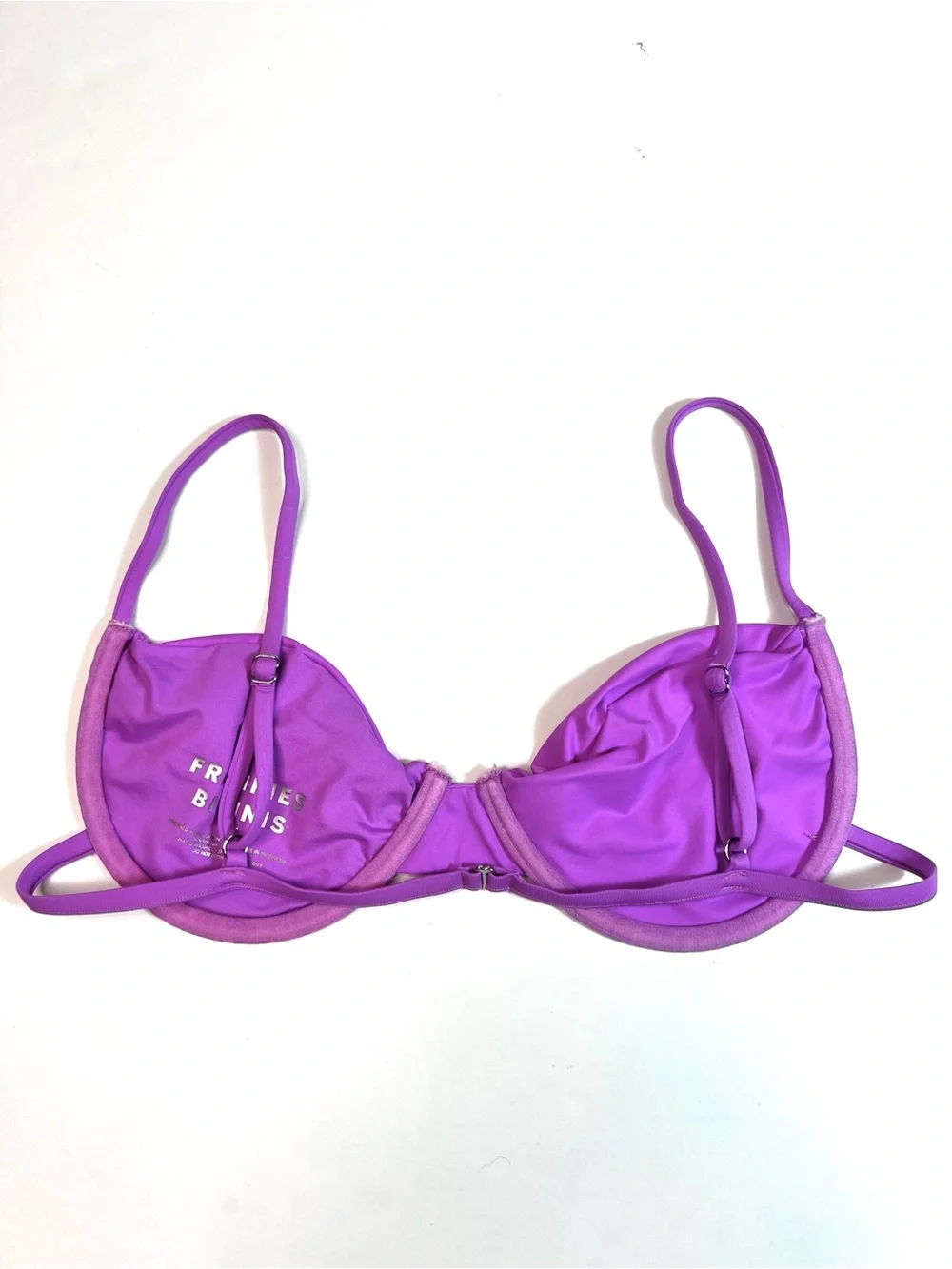 Frankies Bikinis Maggie Underwire Swim Top Purple Size Large